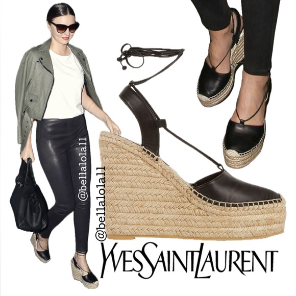AUTHENTIC YSL WEDGES - Picture 1 of 11